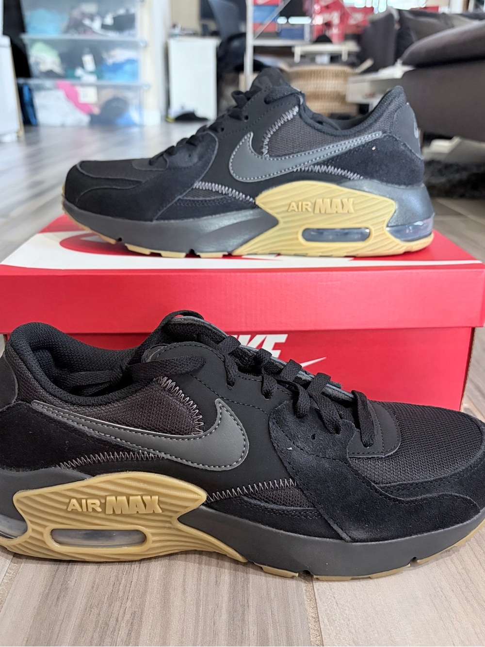 Nike Men's Air Max Excee Shoes - Black Anthracite Gum HV0928-010